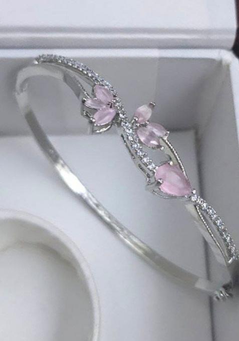 Baby Pink Fancy Alloy Bracelet