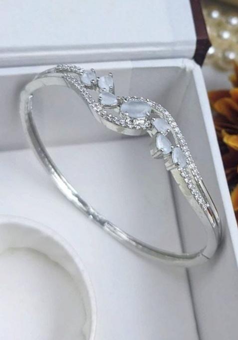 Light Grey Fancy Alloy Bracelet