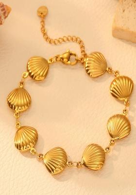 18K Gold Plated Waterproof Anti-Tarnish Beach Shell Bracelet