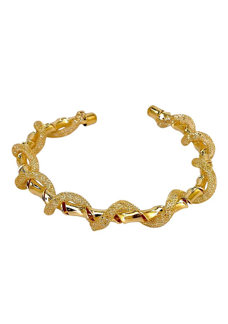 Golden Alloy Bracelet - Indya