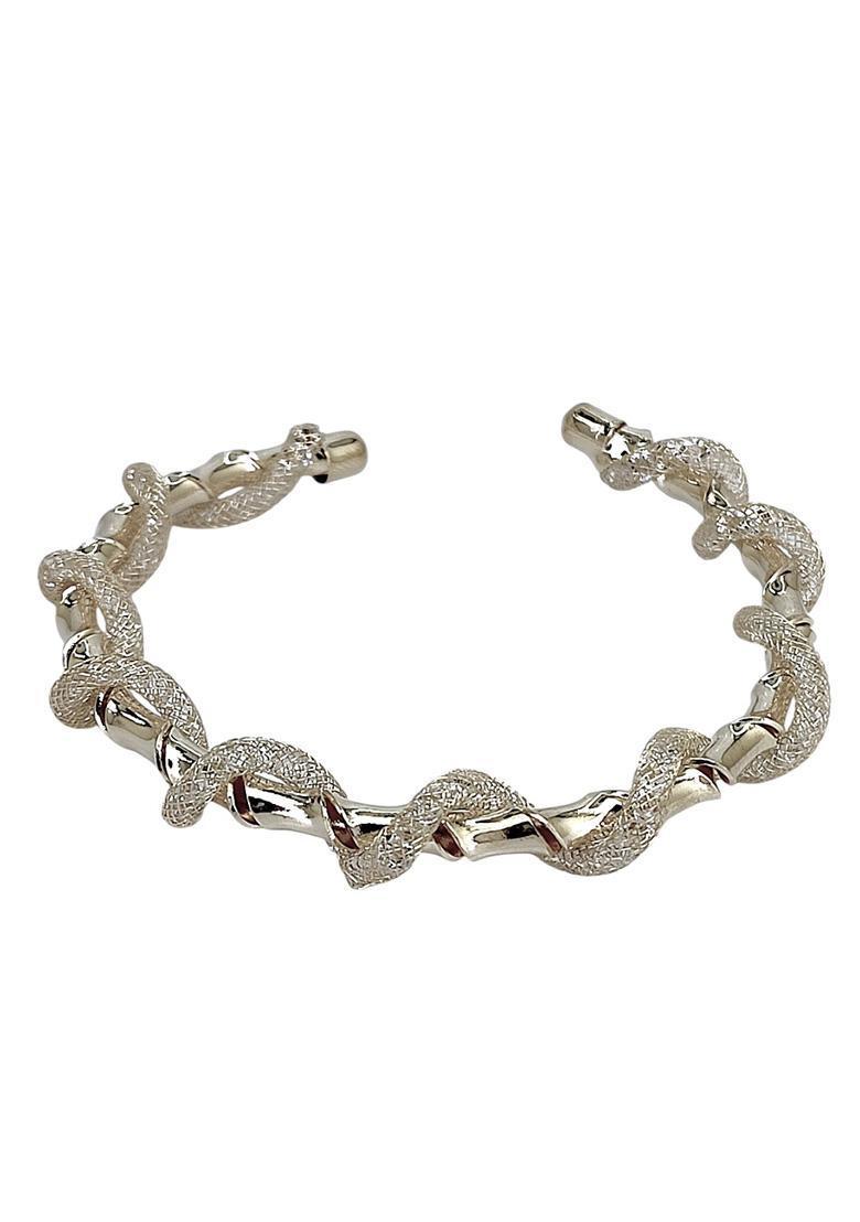 Silver Alloy Bracelet - Indya