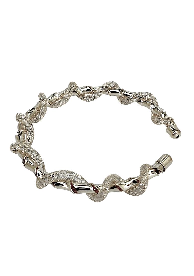 Silver Alloy Bracelet - Indya