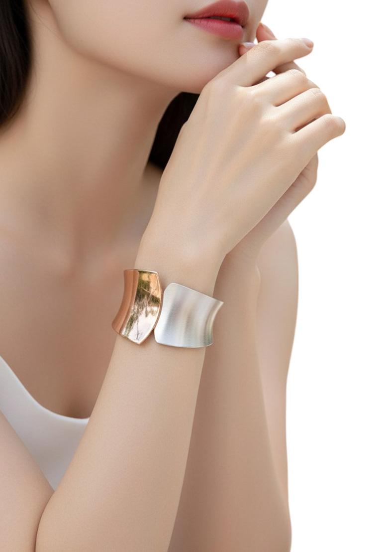 Golden Alloy Bracelet - Indya