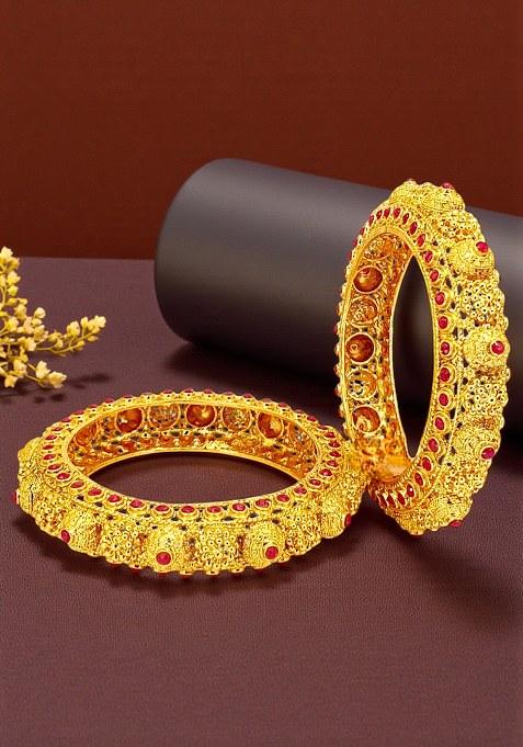 Golden Alloy Bangles