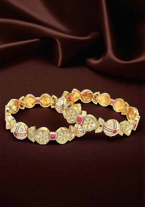 Golden Alloy Bangles