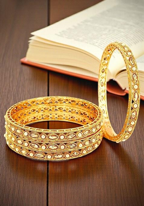 Golden Alloy Bangles