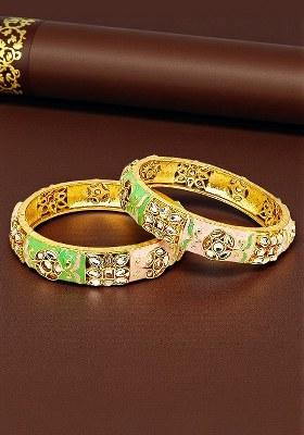 Golden Alloy Bangles