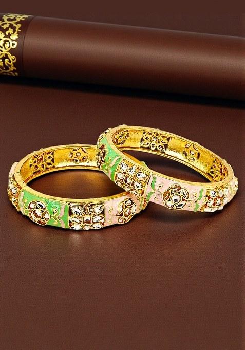 Golden Alloy Bangles