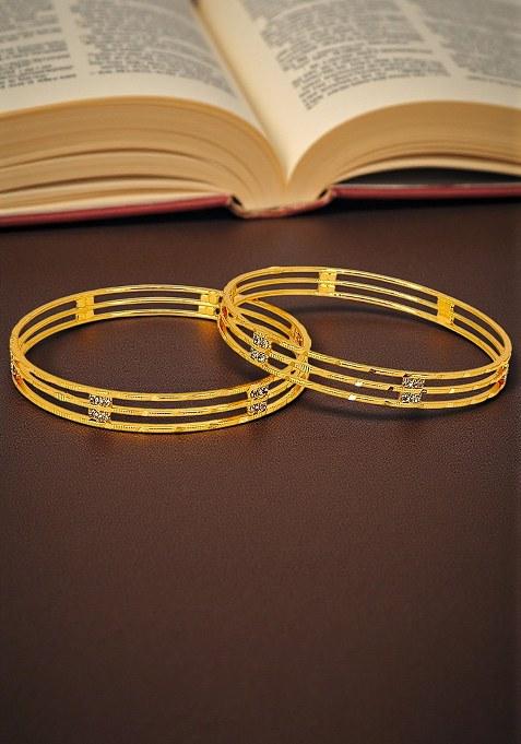 Golden Alloy Bangles
