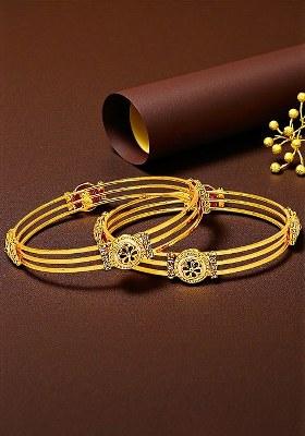 Golden Alloy Bangles