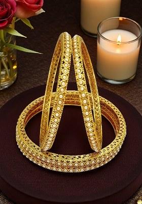 Golden Alloy Bangles