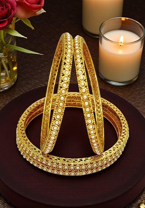 Golden Alloy Bangles