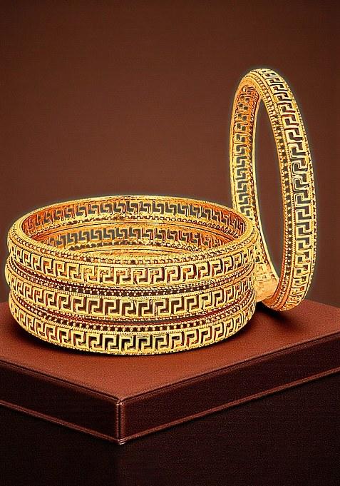 Golden Alloy Bangles