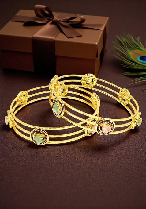 Golden Alloy Bangles