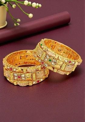 Golden Alloy Bangles