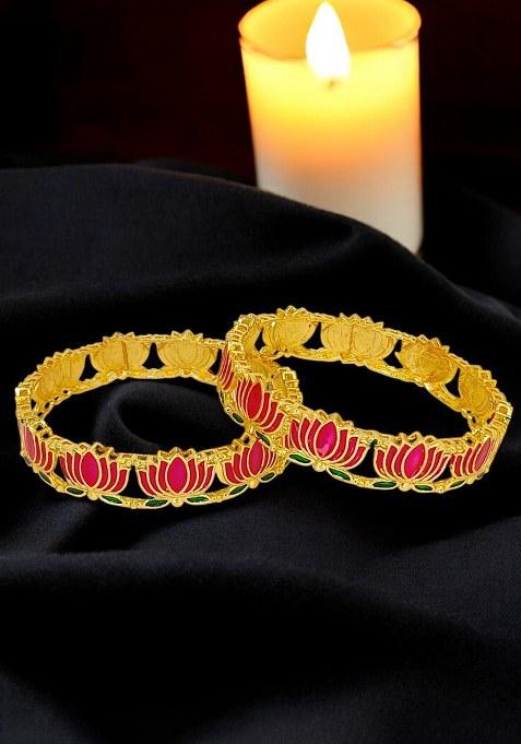 Golden Alloy Bangles