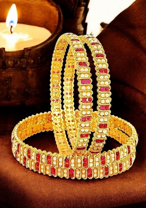 Golden Alloy Bangles