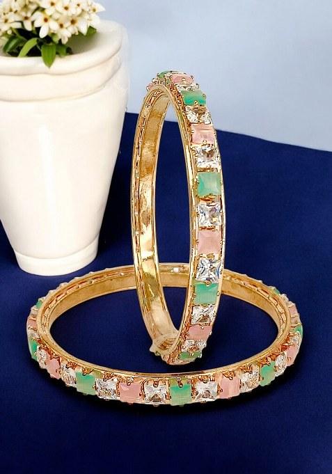 Rose Gold Alloy Bangles