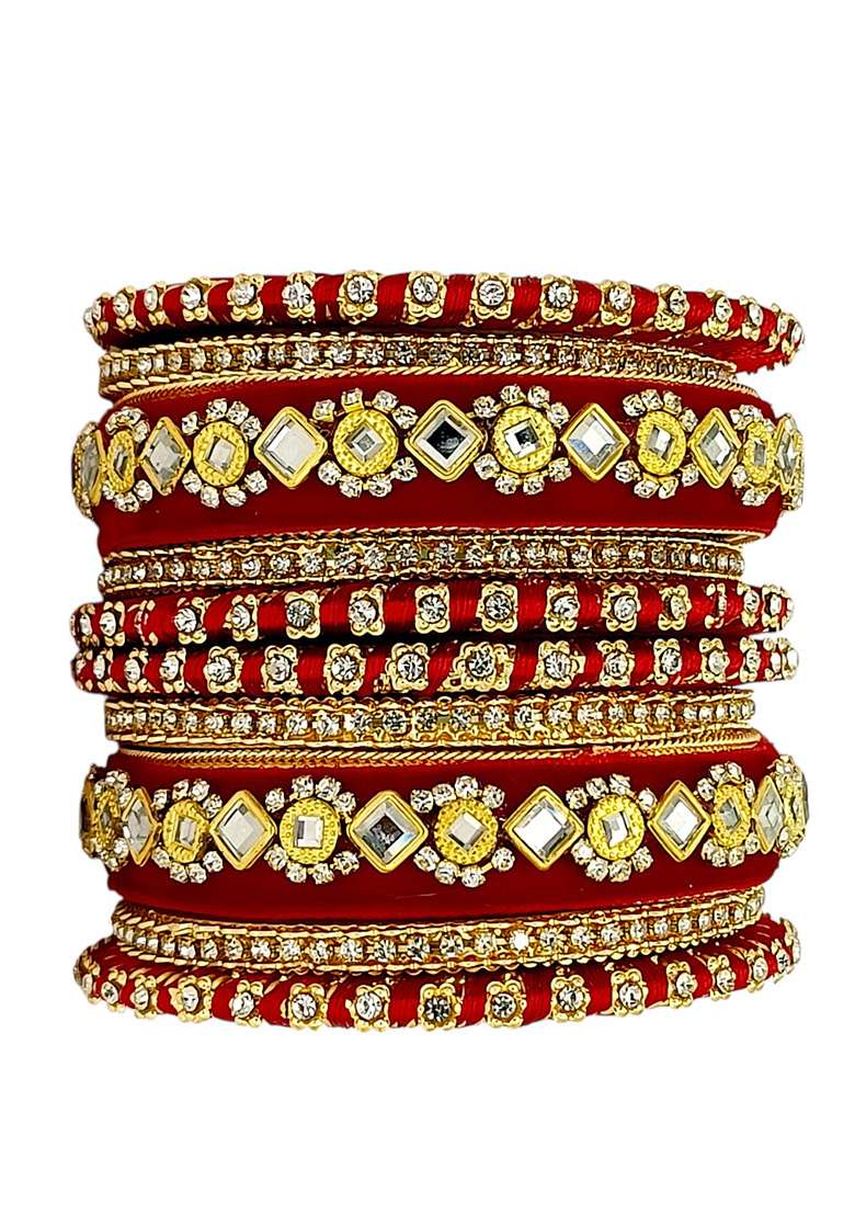 Golden Alloy Bangles - Indya