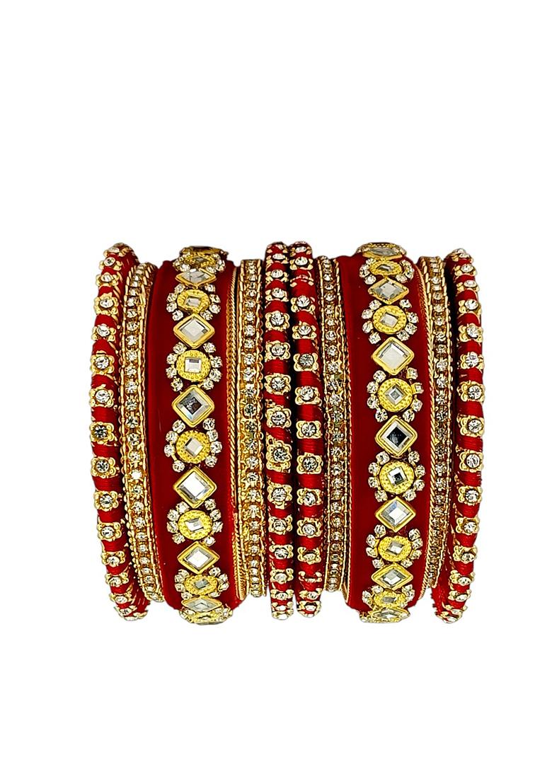 Golden Alloy Bangles - Indya