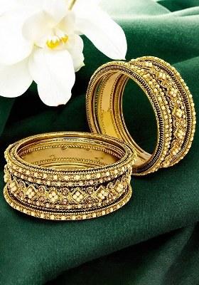 Golden Alloy Bangles