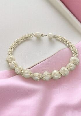 White Alloy Bracelet