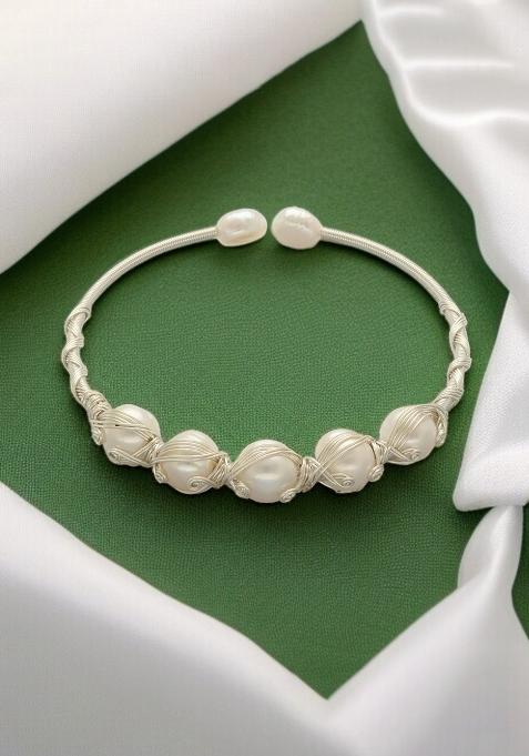 White Alloy Bracelet