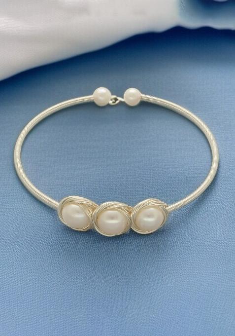 White Alloy Bracelet