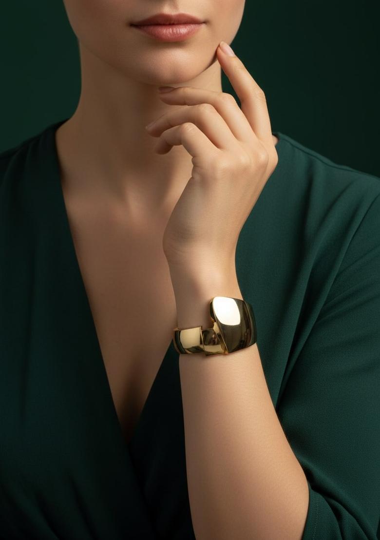 Golden Stainless Bracelet - Indya