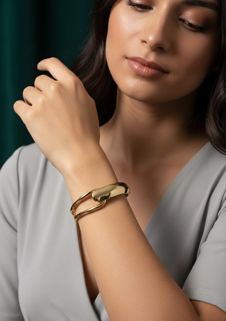 Golden Stainless Bracelet - Indya