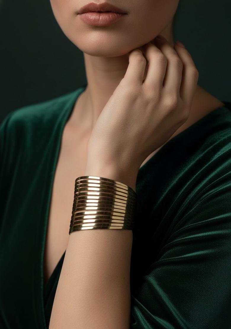 Golden Stainless Bracelet - Indya