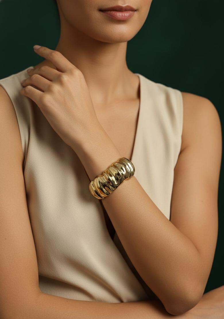 Golden Stainless Bracelet - Indya