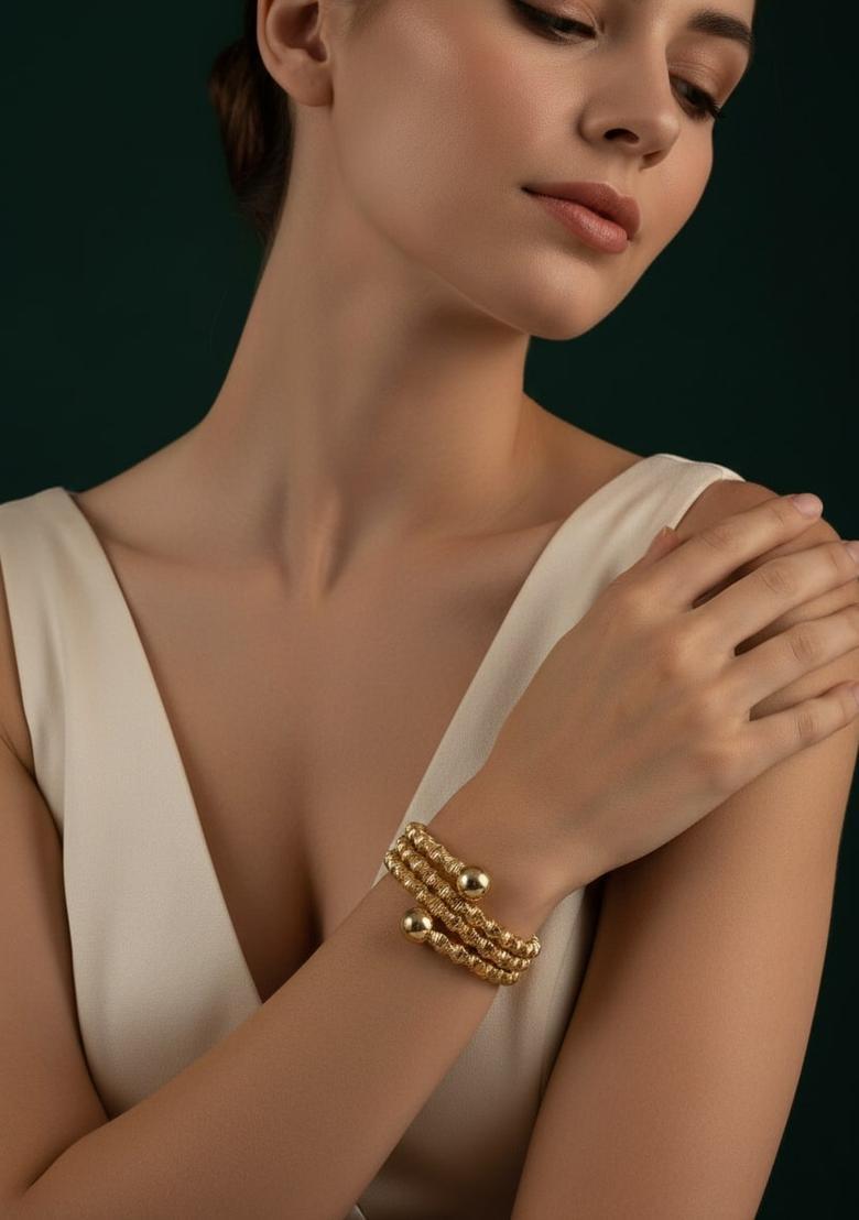 Golden Stainless Bracelet - Indya