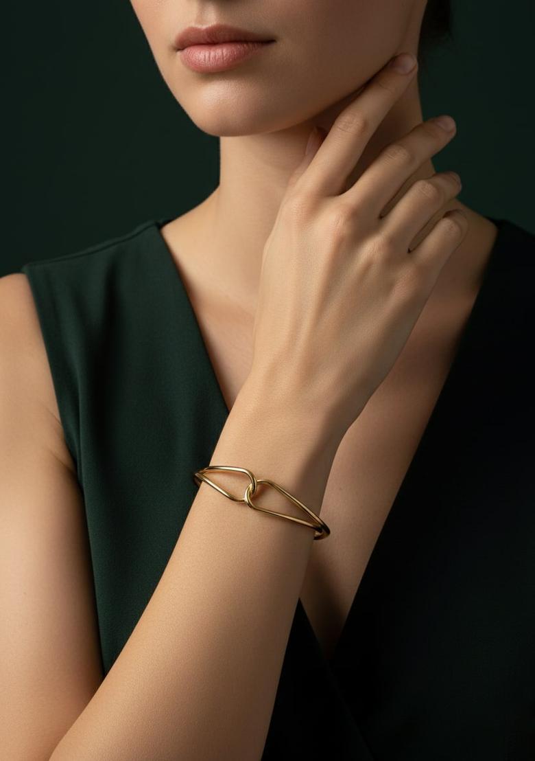 Golden Stainless Bracelet - Indya