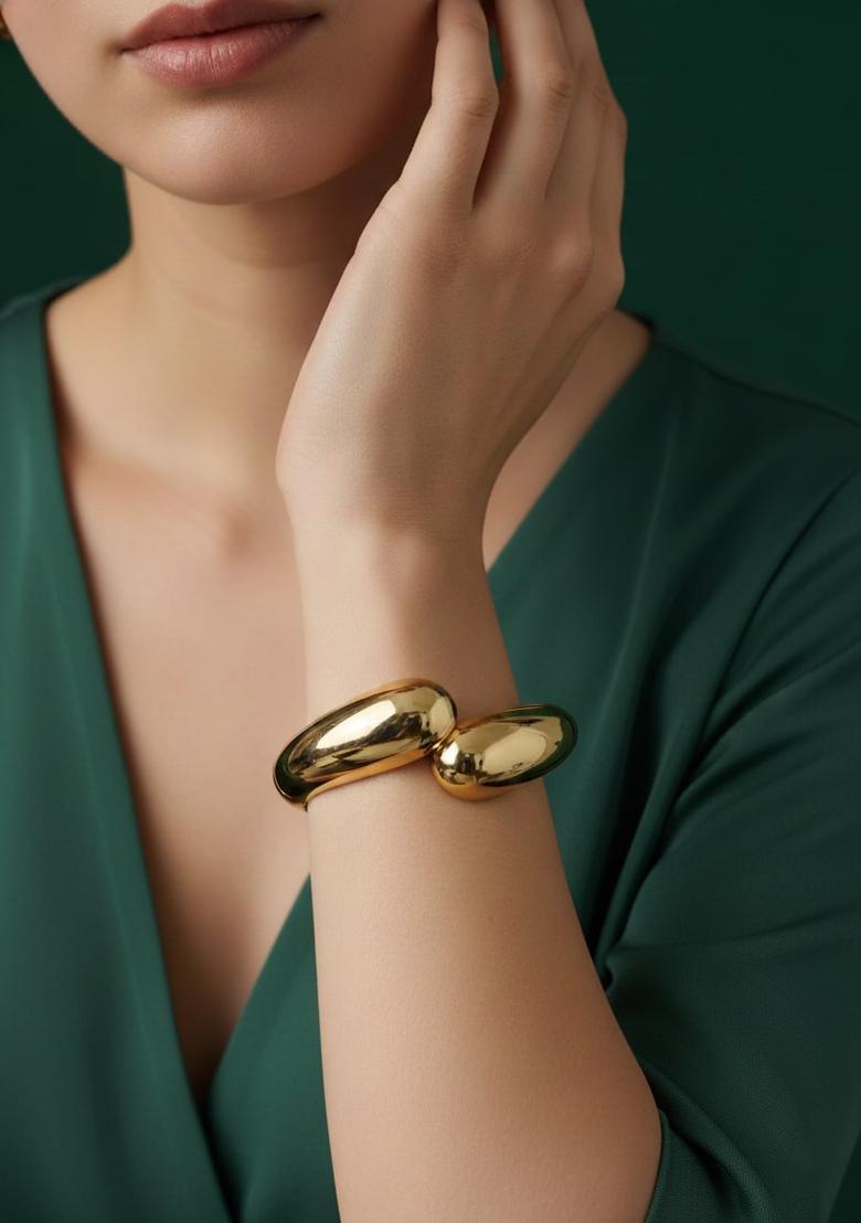 Golden Stainless Bracelet - Indya