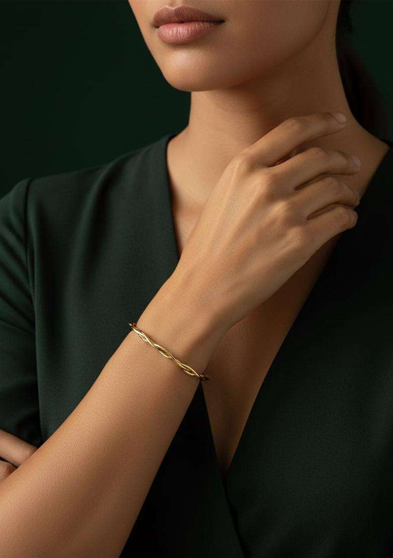 Golden Stainless Bracelet - Indya
