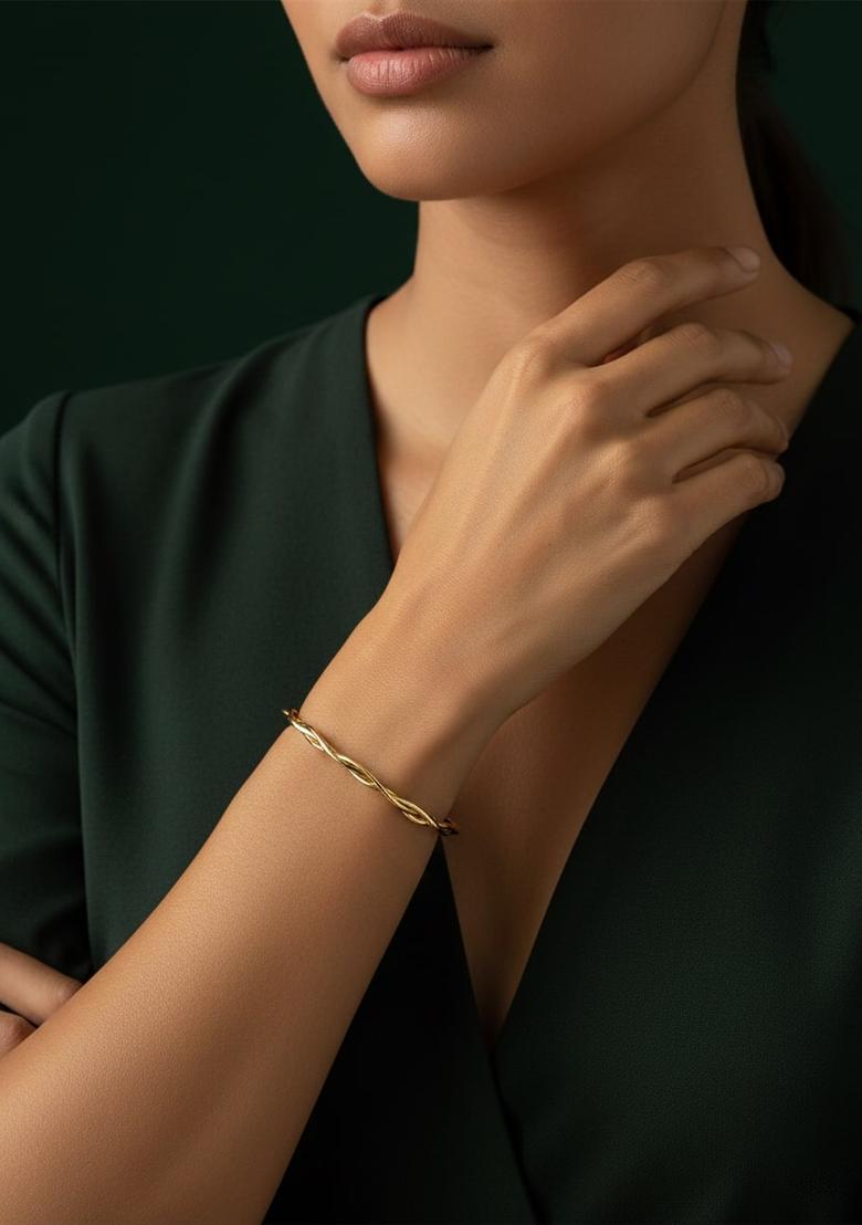 Golden Stainless Bracelet - Indya