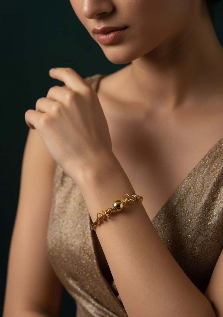 Golden Stainless Bracelet - Indya