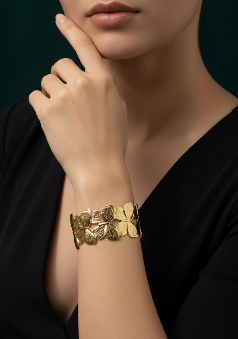 Golden Stainless Bracelet - Indya