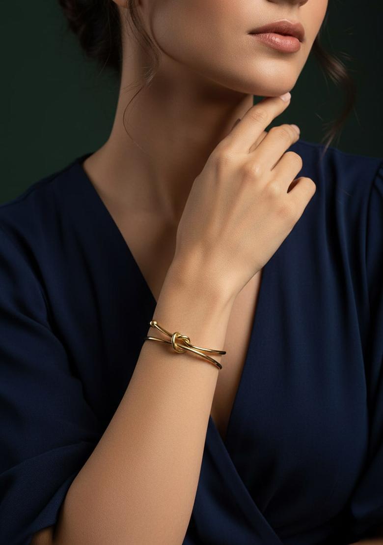 Golden Stainless Bracelet - Indya