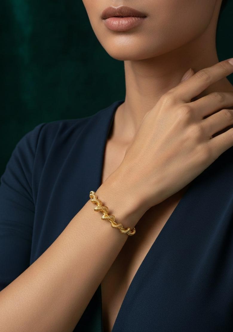Golden Stainless Bracelet - Indya