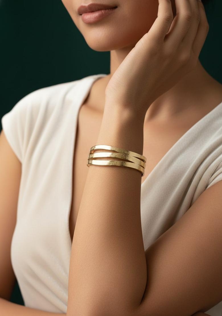 Golden Stainless Bracelet - Indya