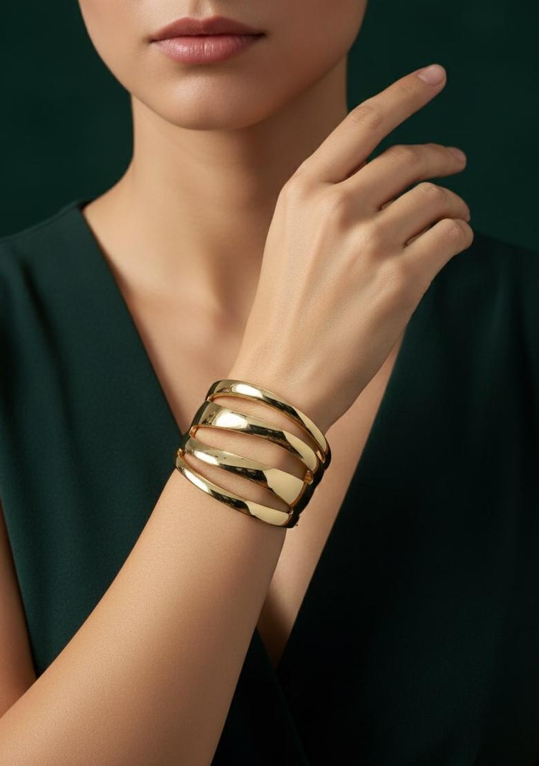 Golden Stainless Bracelet - Indya