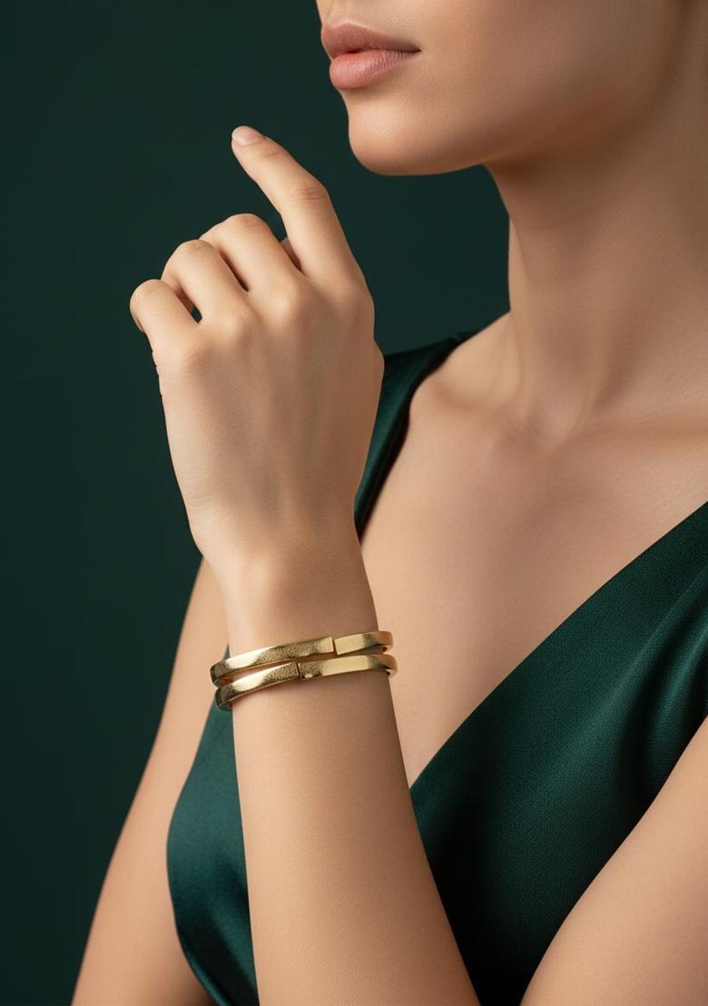 Golden Stainless Bracelet - Indya