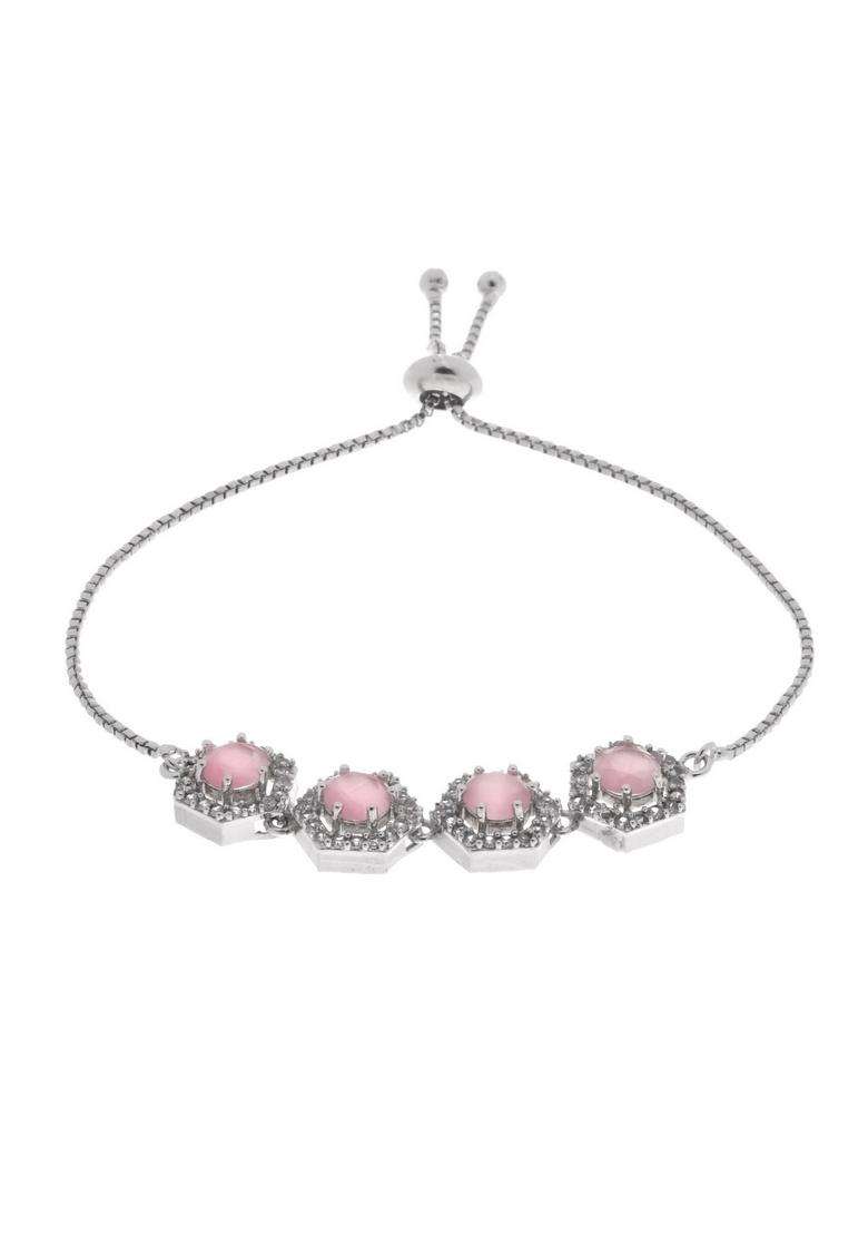 Pink Stainless Steel Bracelet - Indya