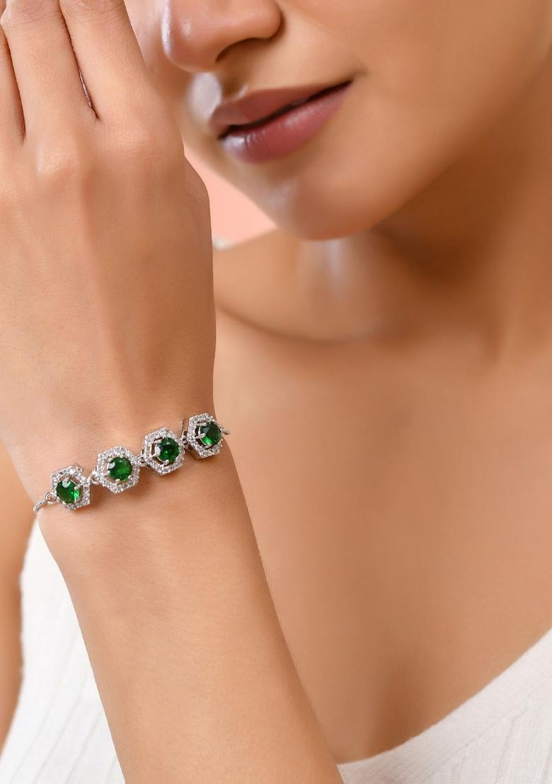 Green Stainless Steel Bracelet - Indya