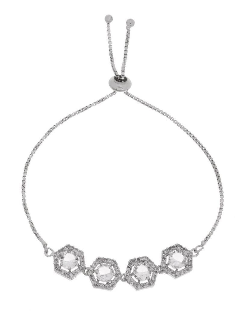 White Stainless Steel Bracelet - Indya