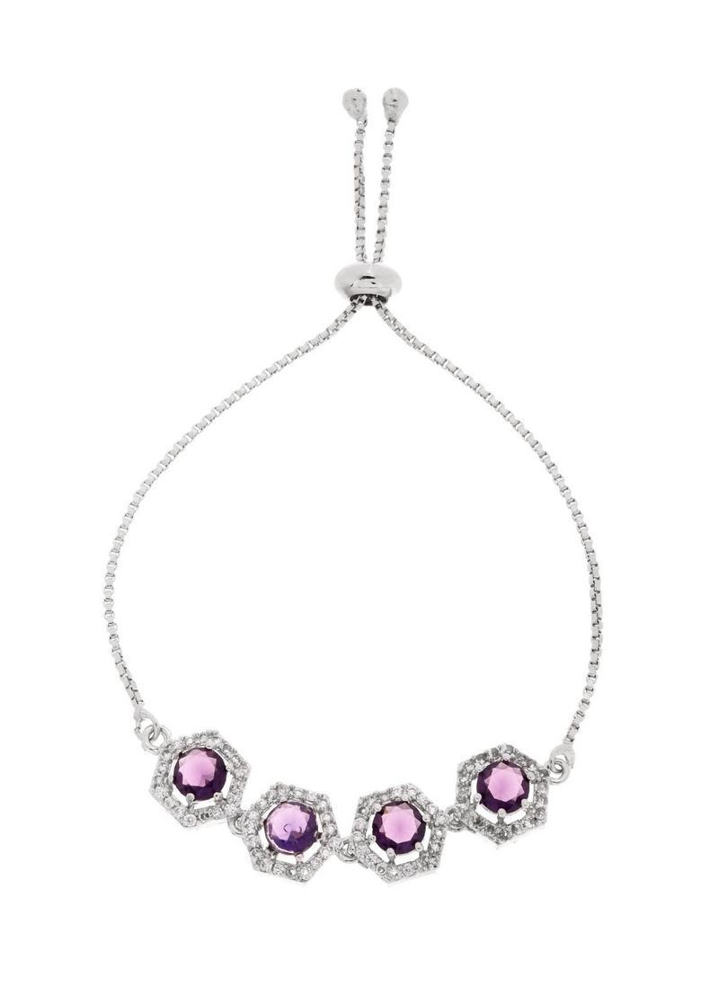 Purple Stainless Steel Bracelet - Indya