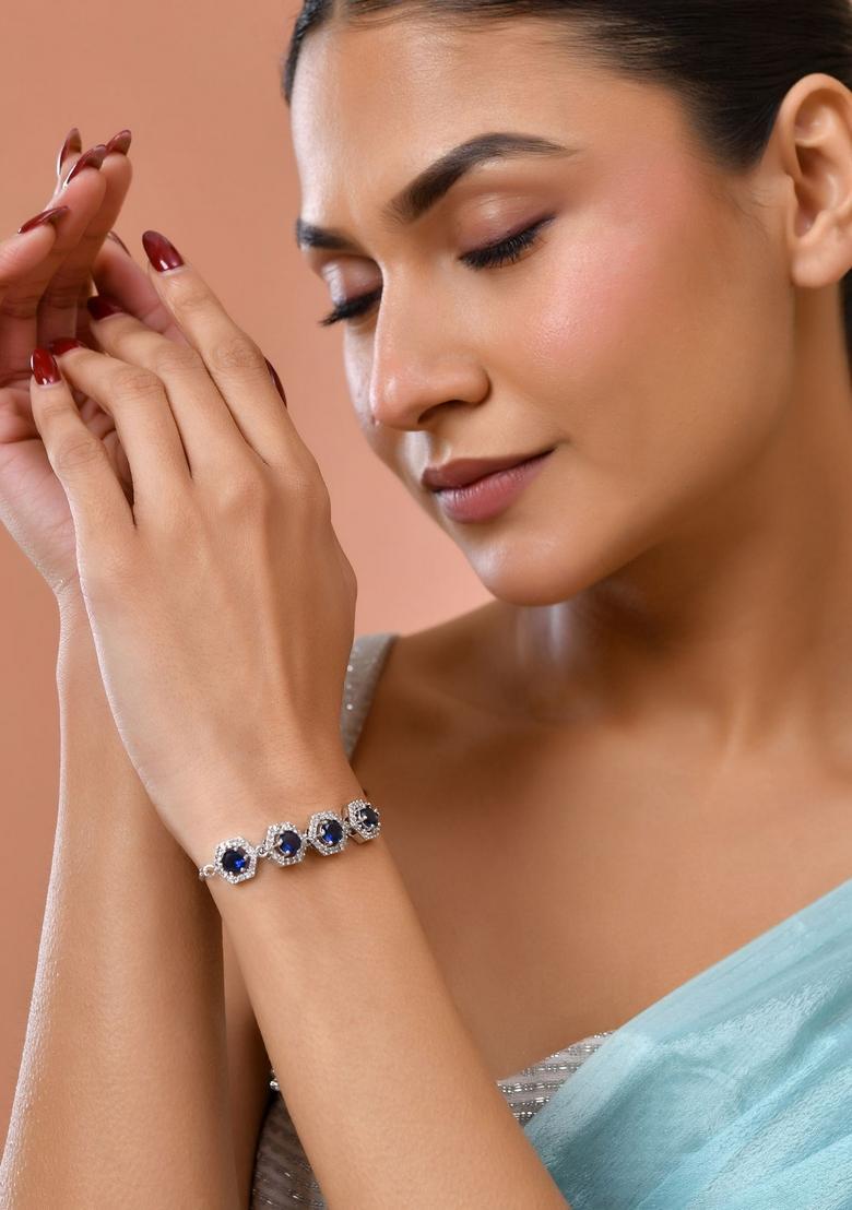 Blue Stainless Steel Bracelet - Indya