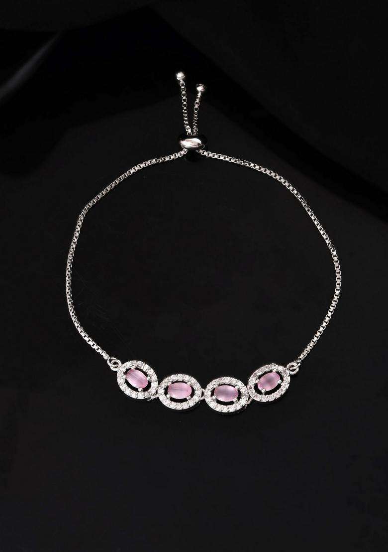 Pink Stainless Steel Bracelet - Indya
